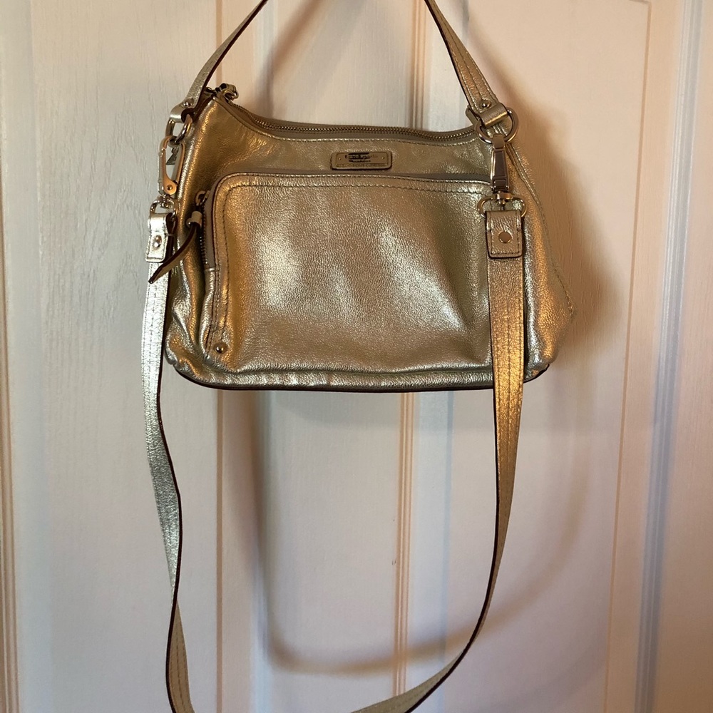 Gold leather small purse